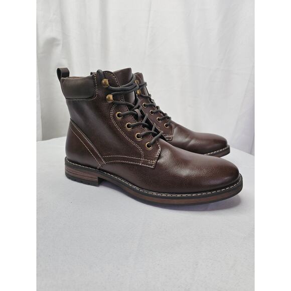 Club Room Men's Westin Lace-Up Boots Tan Size 8M NWT - Picture 2 of 7